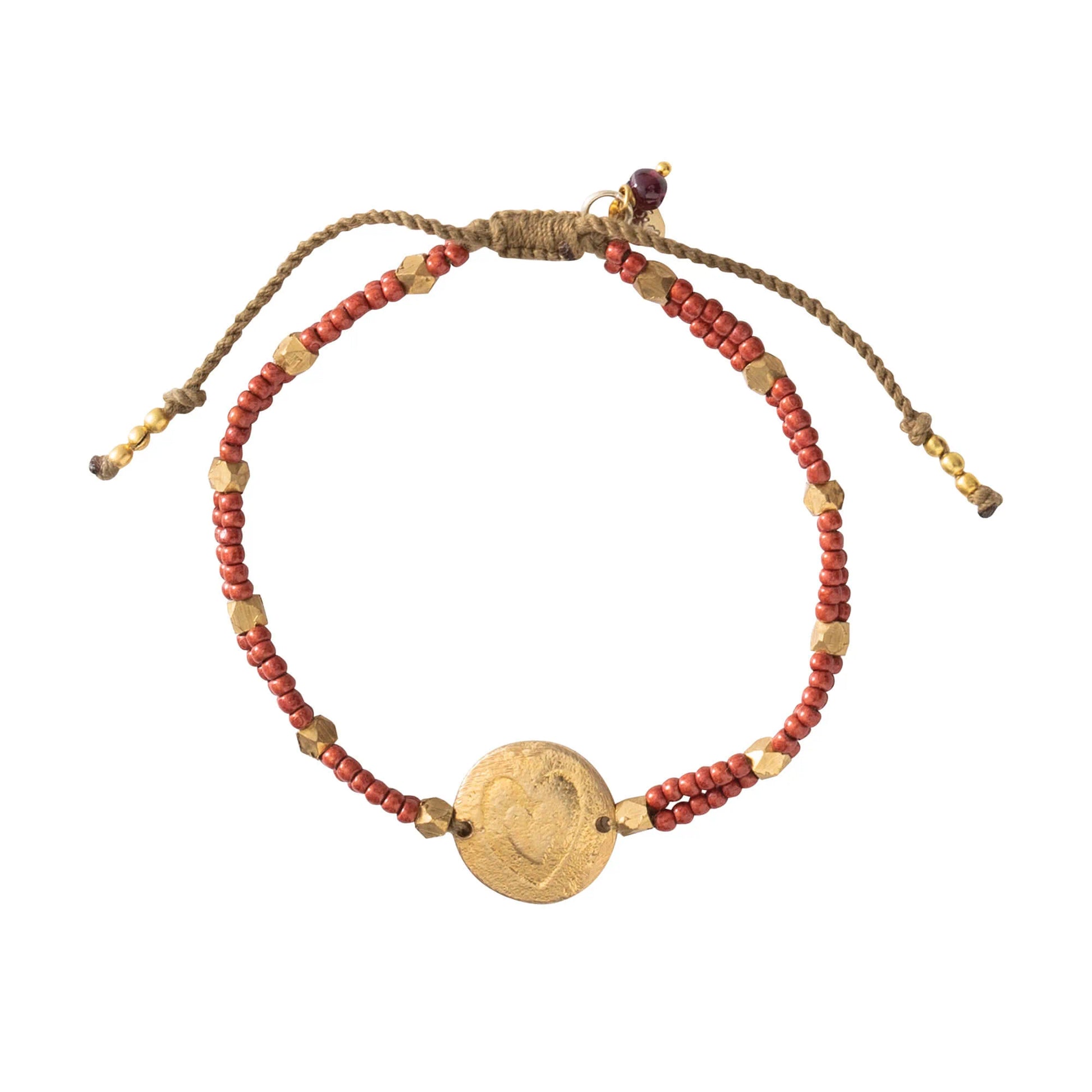Gratitude Garnet Gold armband