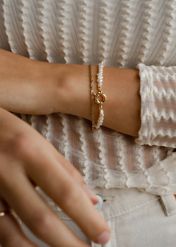 Armband Louise – 3 micron goud verguld op gerecycled 925 sterling zilver