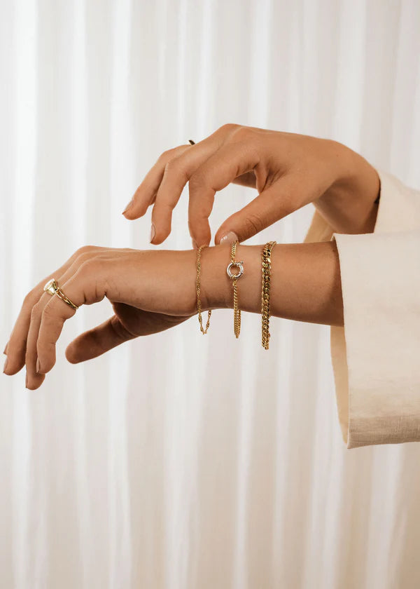 Armband Louise – 3 micron goud verguld op gerecycled 925 sterling zilver
