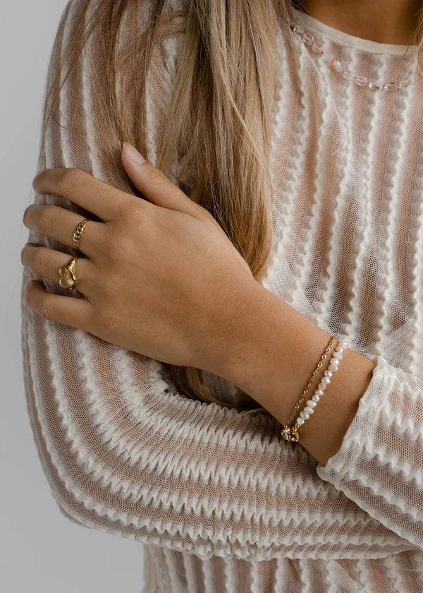 Armband Louise – 3 micron goud verguld op gerecycled 925 sterling zilver