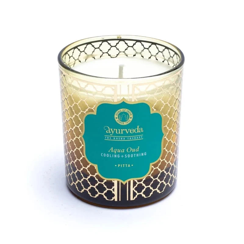 Sojawas kaars in glas geur Aqua Oud