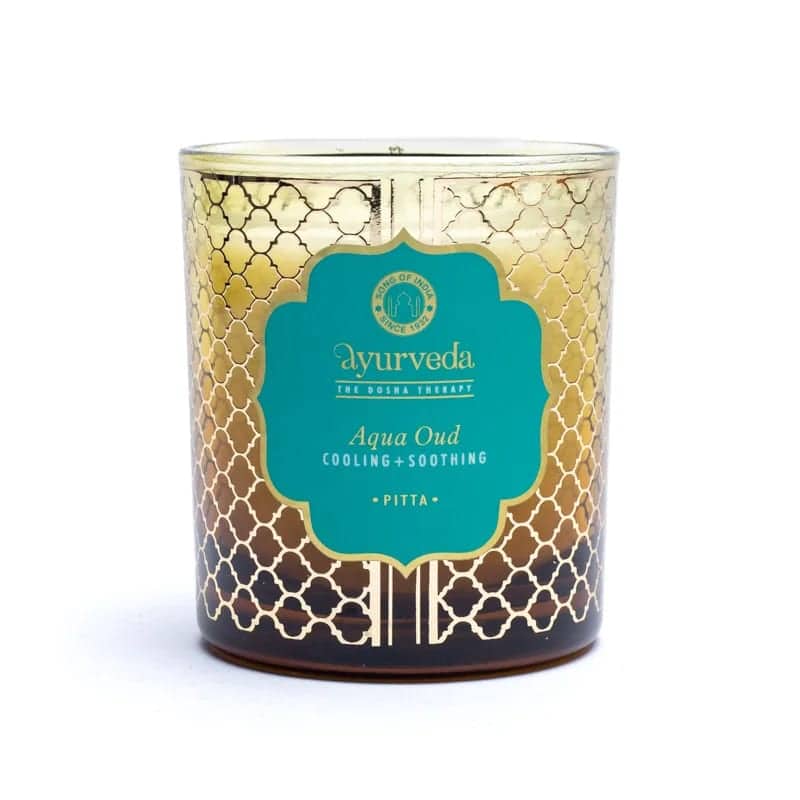 Sojawas kaars in glas geur Aqua Oud
