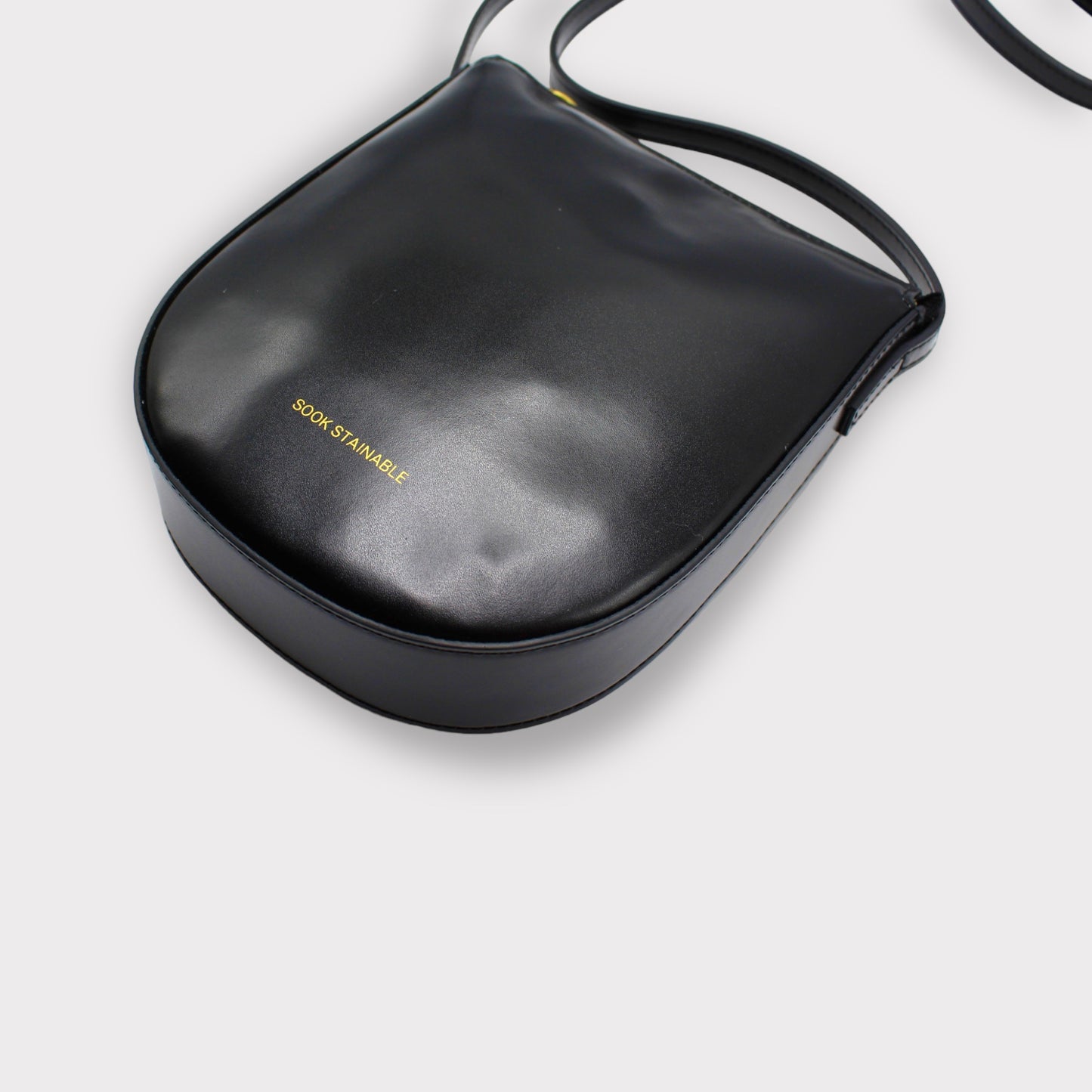 Vegan Schoudertas Eva Zwart Appelleer