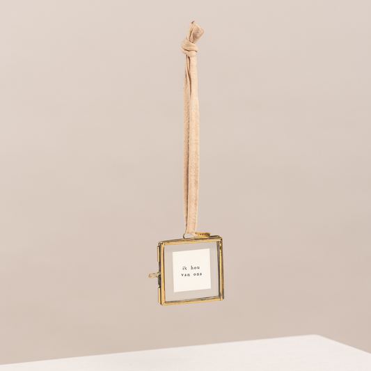 Hang lijstje met tekst - altijd in mijn hart