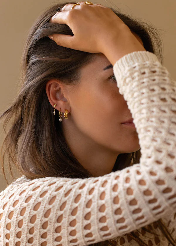 Oorbellen Lauren - 3 Micron goud verguld op gerecycled 925 sterling zilver