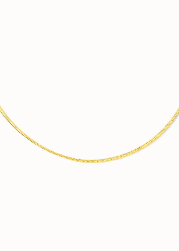Ketting Plain Affair - 3 Micron goud verguld op gerecycled 925 zilver