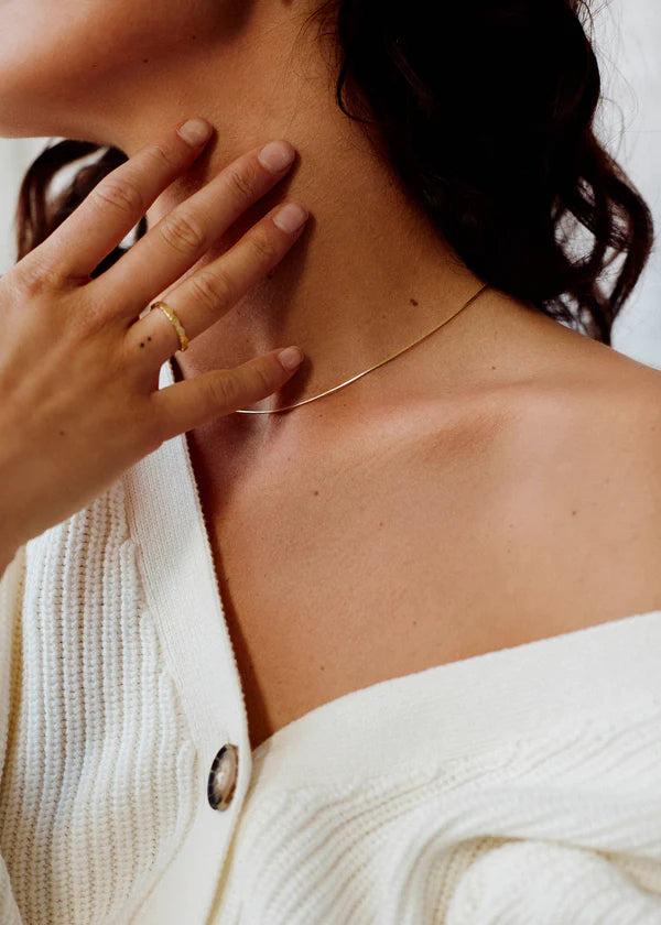 Ketting Plain Affair - 3 Micron goud verguld op gerecycled 925 zilver