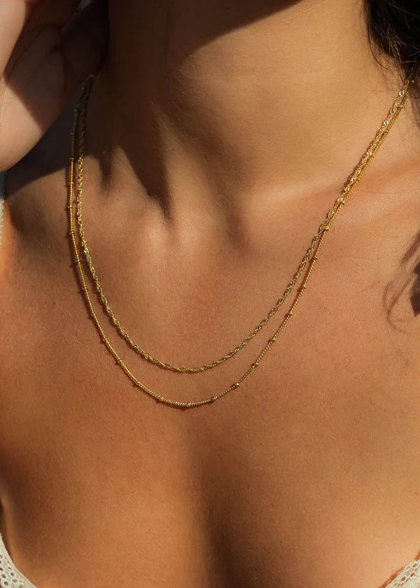 Ketting Louise - 3 Micron goud verguld op gerecycled 925 zilver