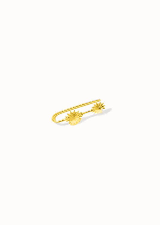 Oorbel Sol - 3 Micron goud verguld pp gerecycled 925 sterling zilver