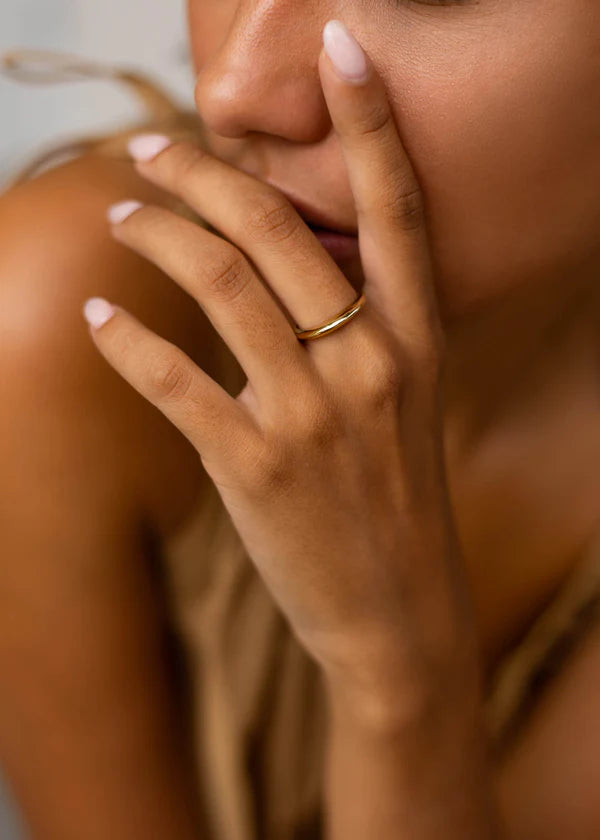 Ring Jolie - 3 micron goud verguld op gerecycled 925 sterling zilver