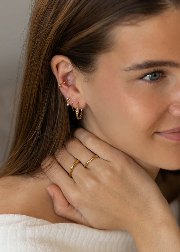 Ring Luna - 3 micron goud verguld op gerecycled 925 sterling zilver