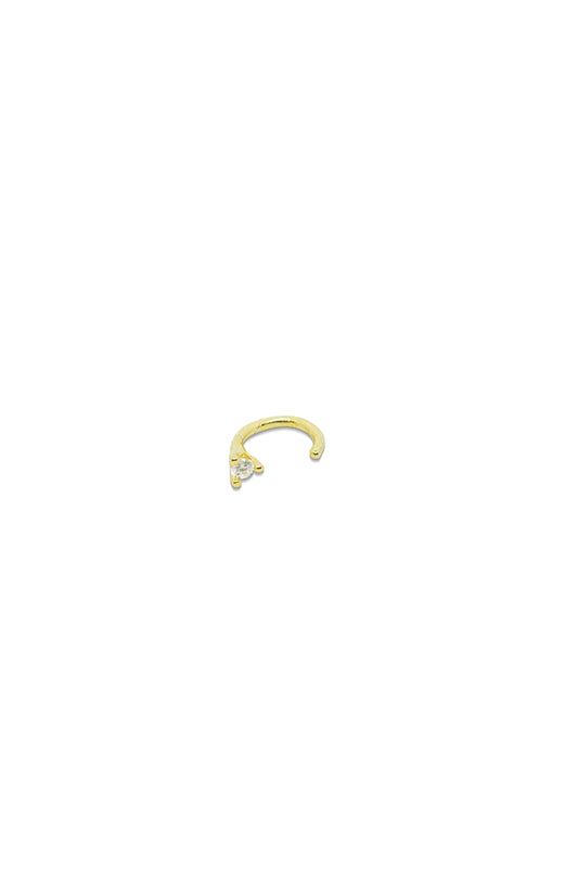 Earcuff Goud Zirkonia Electric Jewelry Harmonized Stud Oorbellen klemoorbellen