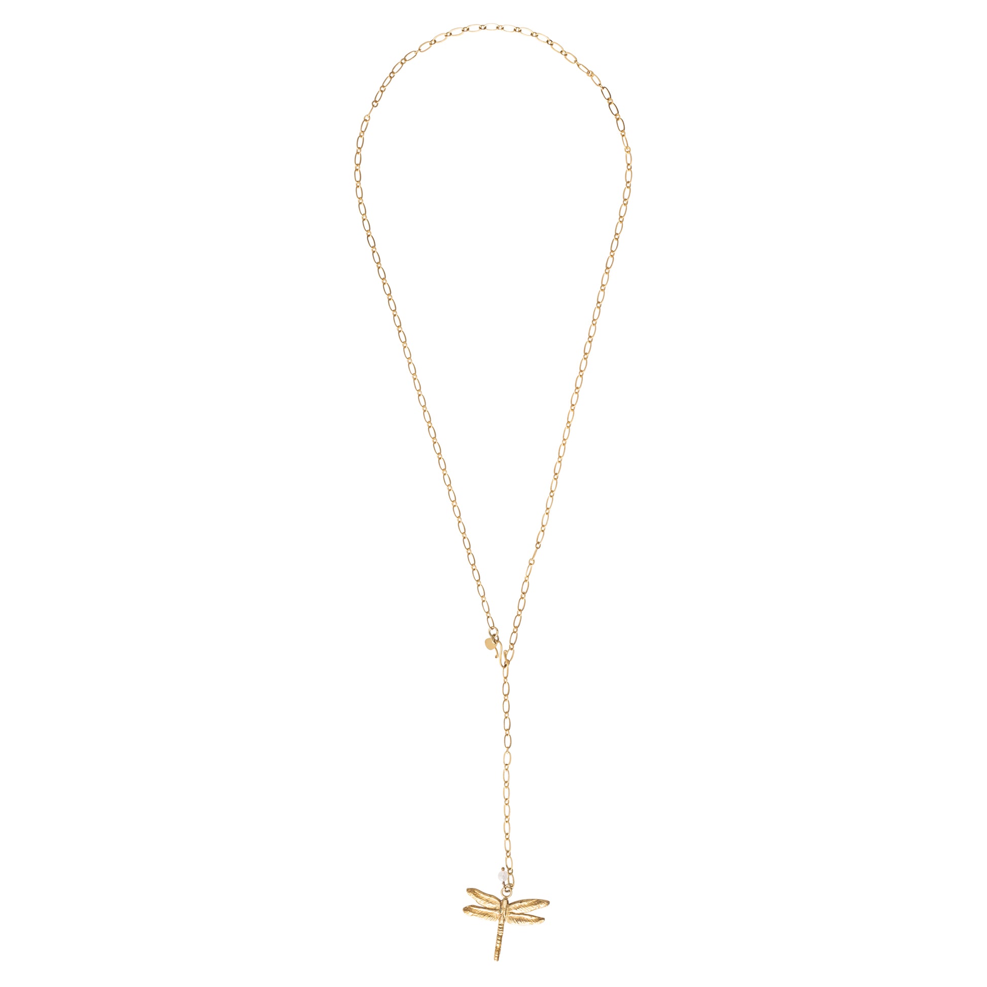 Dragonfly Libelle Ketting Necklace Gold Goud Verstelbaar Harmonized A Beautiful Story Schakelketting
