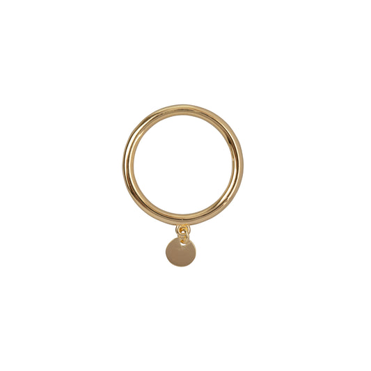 Harmonized  duurzaam Goud Vermeil ring Ana Dyla ring bedel glad