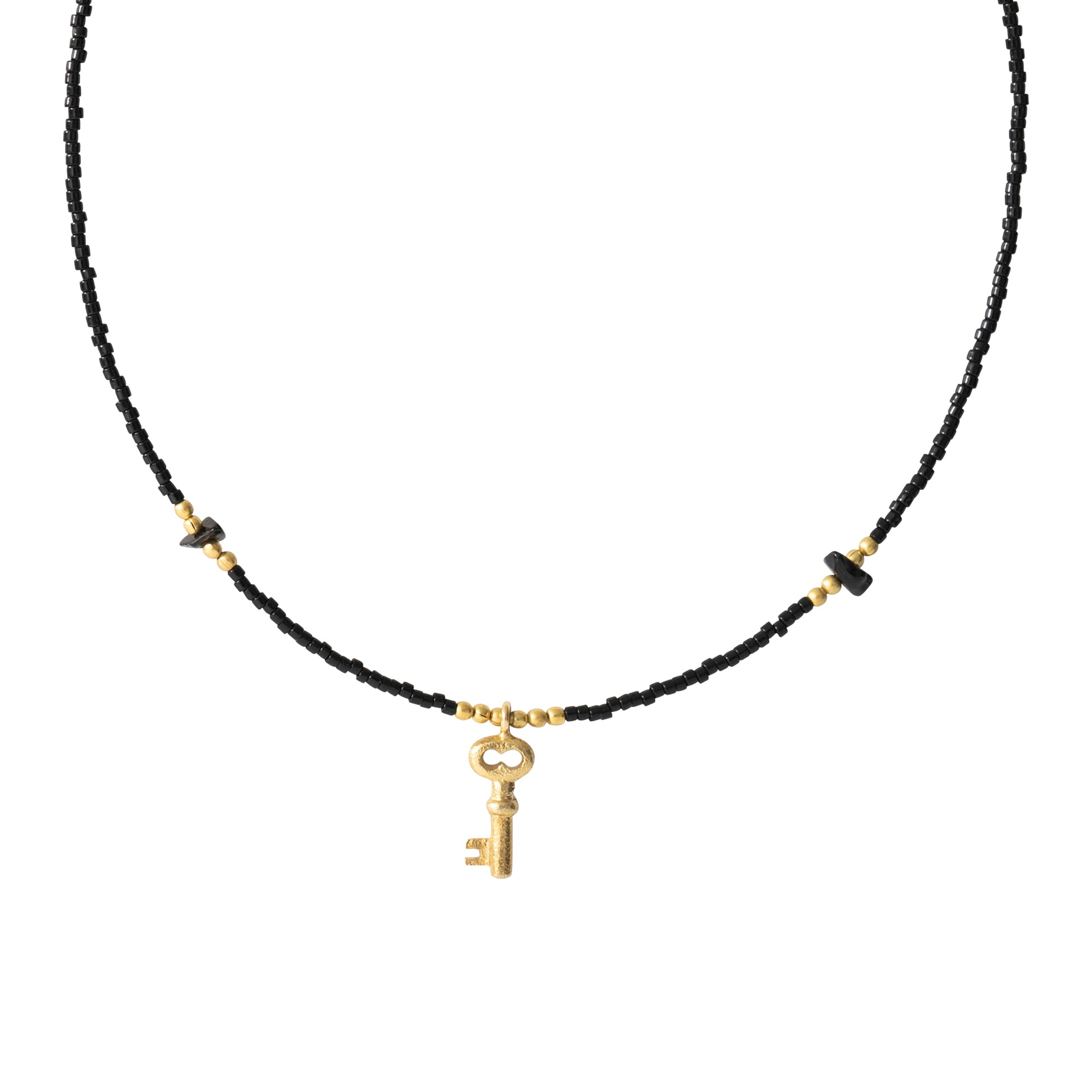 Black Onyx Gold Necklace | Duurzame sieraden