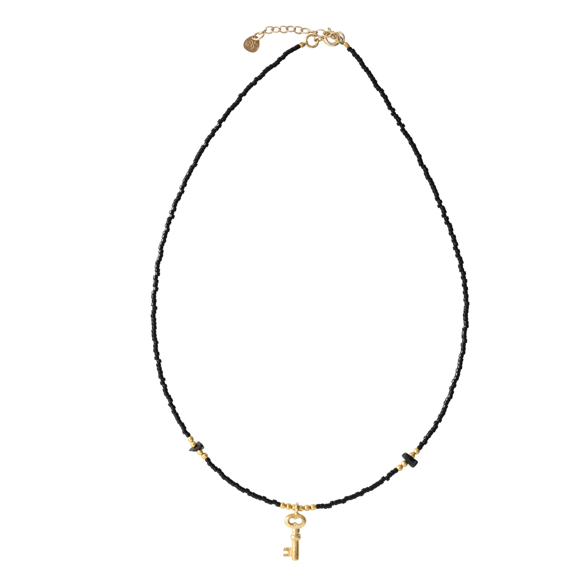 Black Onyx Gold Necklace | Duurzame sieraden