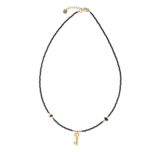 Black Onyx Gold Necklace | Duurzame sieraden