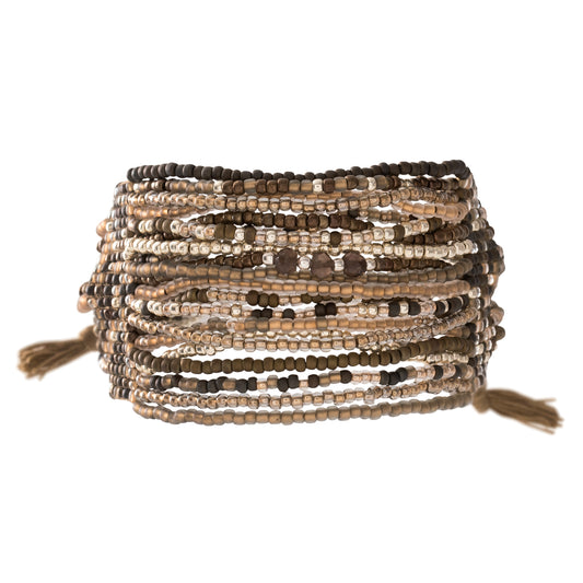 Duurzame sieraden | A Beautiful Story Brilliant Smokey Quartz Silver Bracelet