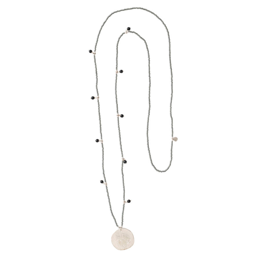 A Beautiful Story Radiant Black Onyx Stars Silver Necklace - Harmonized - We care about style and our planet