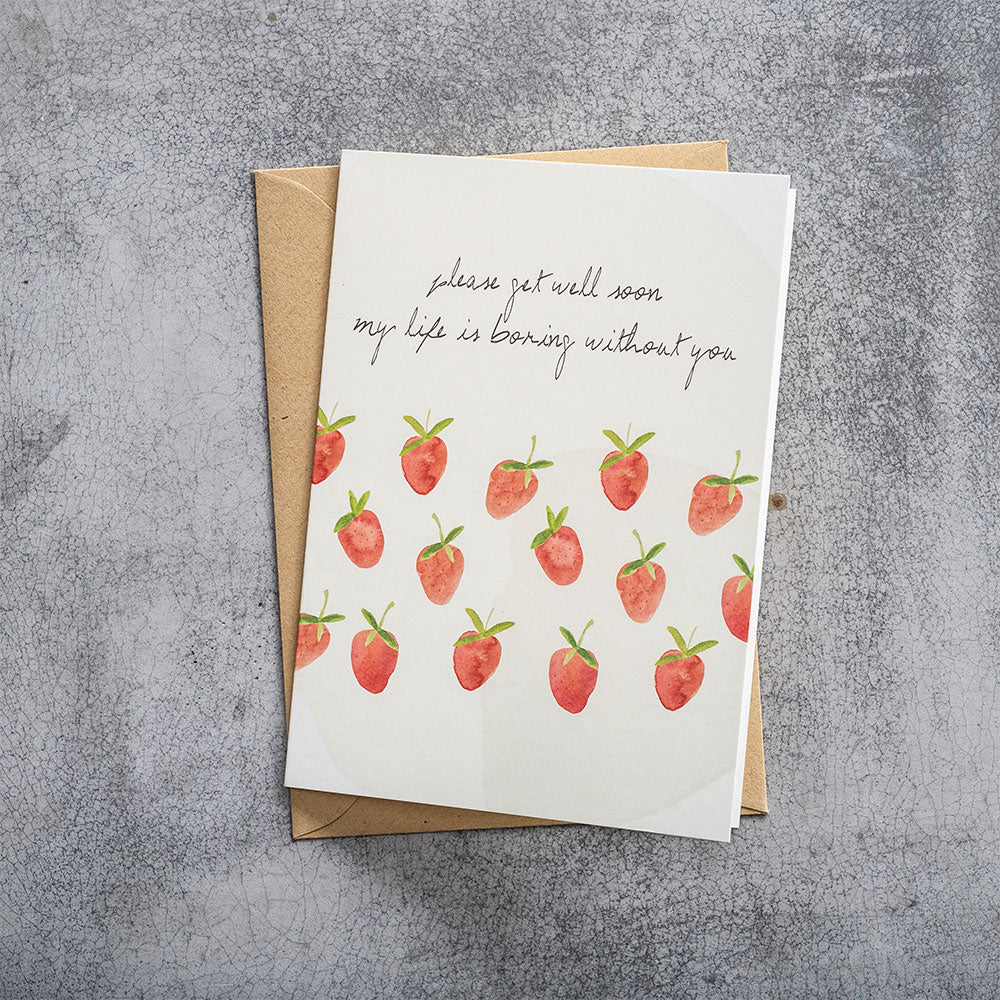 Duurzame Lifestyle | A Beautiful Story Postcard Strawberries