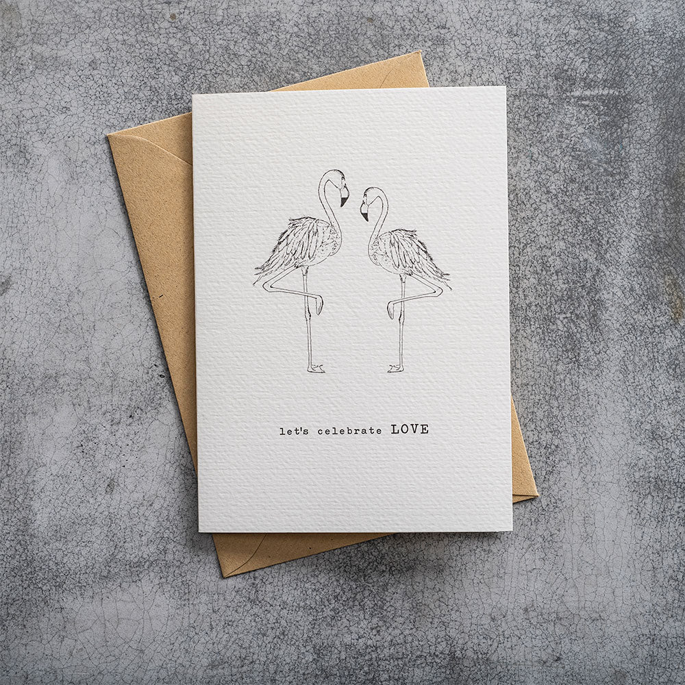 Duurzame Lifestyle | A Beautiful Story Postcard Flamingos