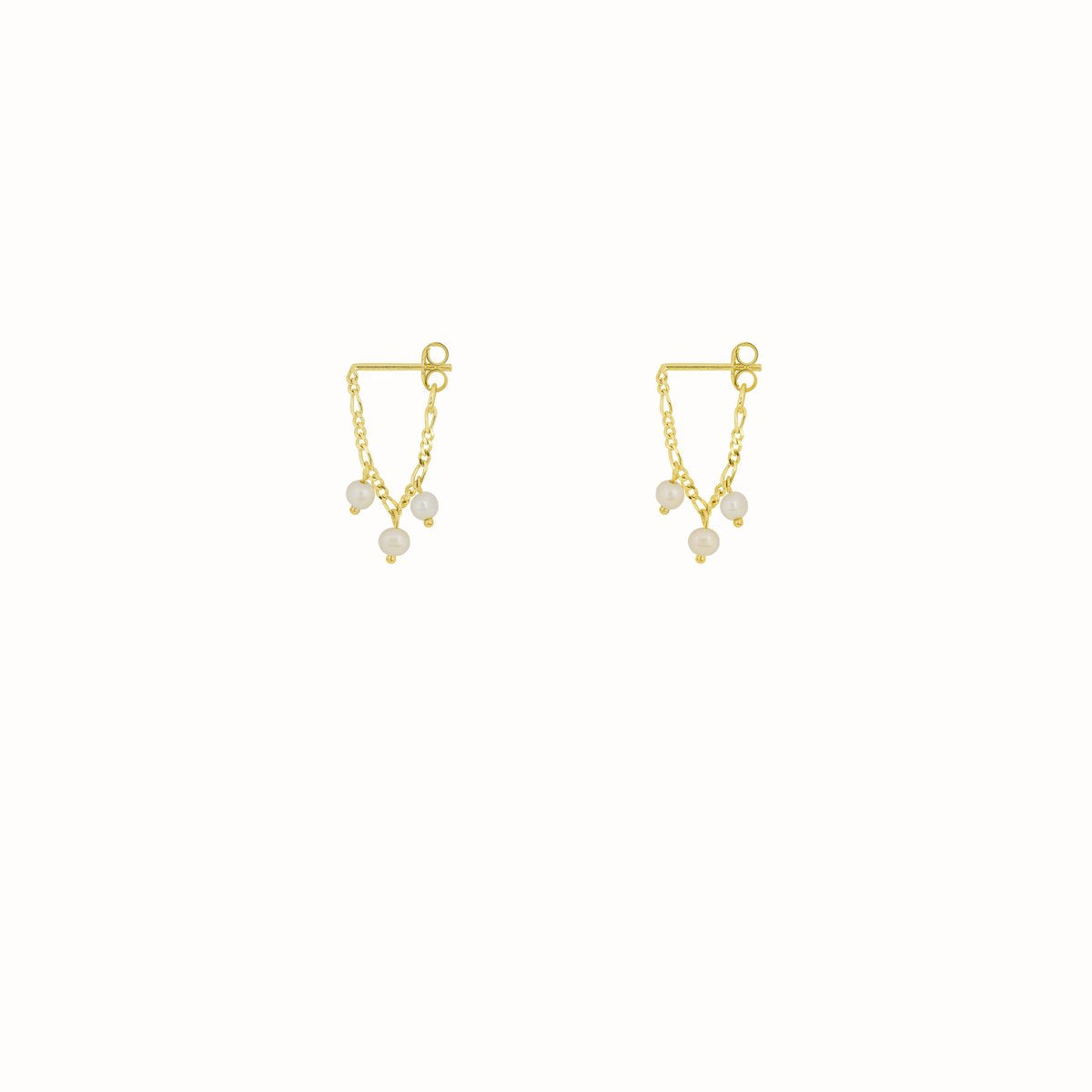 Flawed Parel Pearsl Kettingstuds Oorbellen Earrings