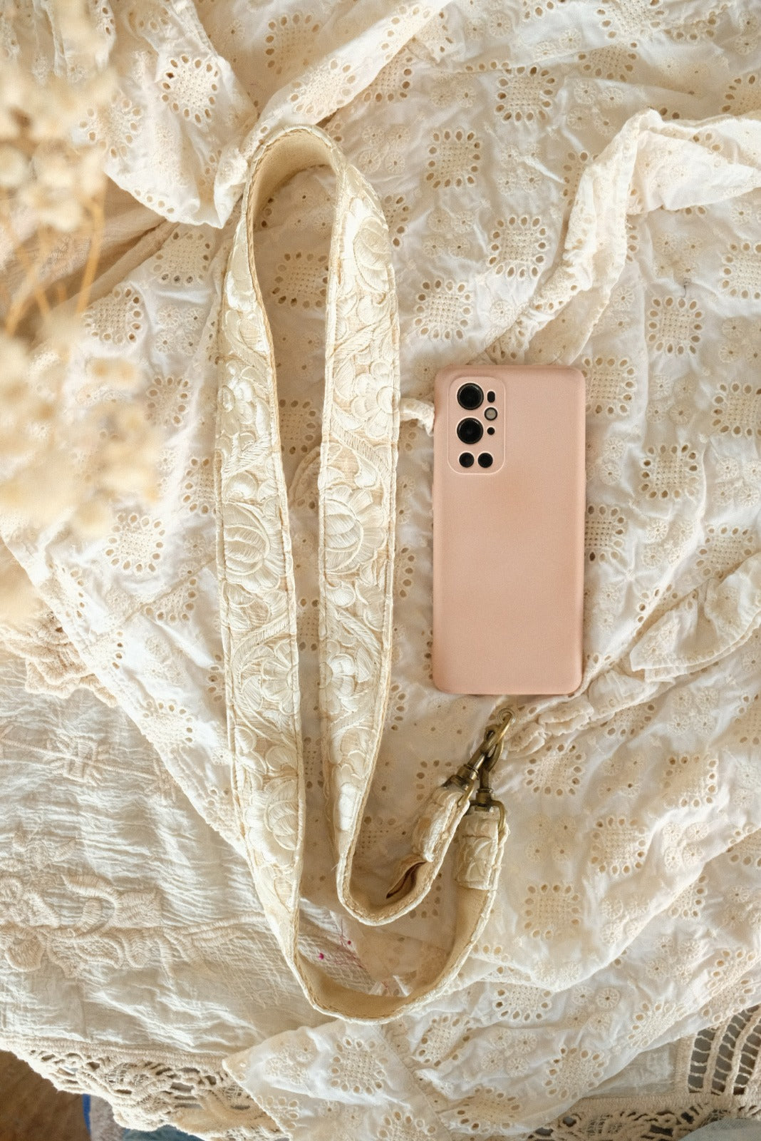 Voorbeeld van de bagstrap aan telefoon