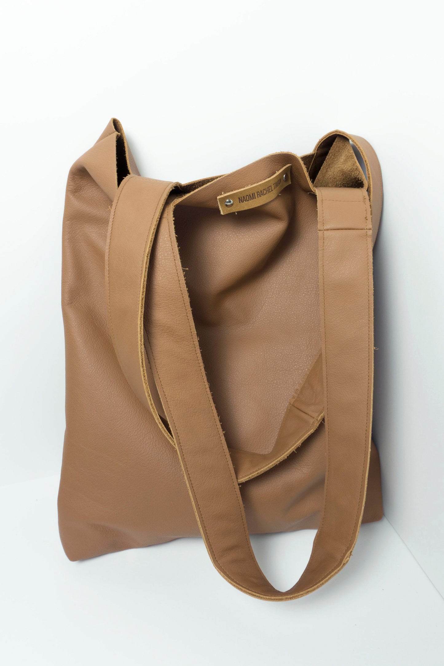 Duurzame Mode | Naomi Rachèl Timan Tote bag cognac