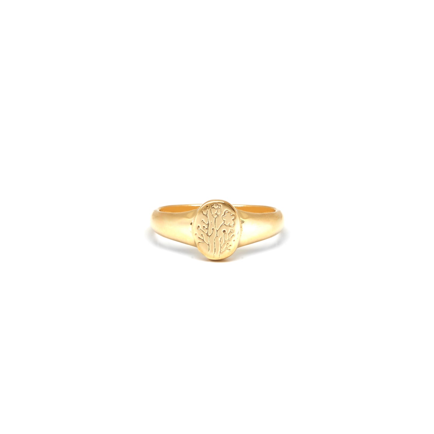 Duurzame Sieraden | Riverstones Wildflower Singet Ring goud