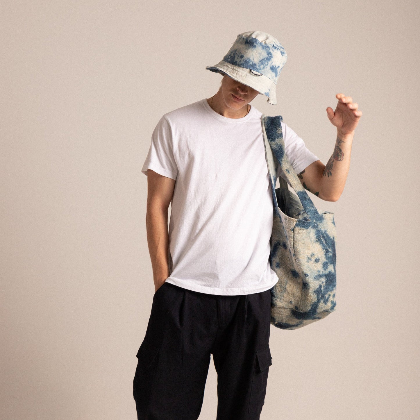 Duurzame Maxi Shopper van Hennep Ice Blue Hemper