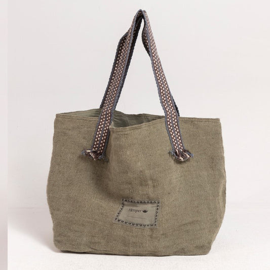 Duurzame Maxi Shopper van Hennep Hemper Khaki