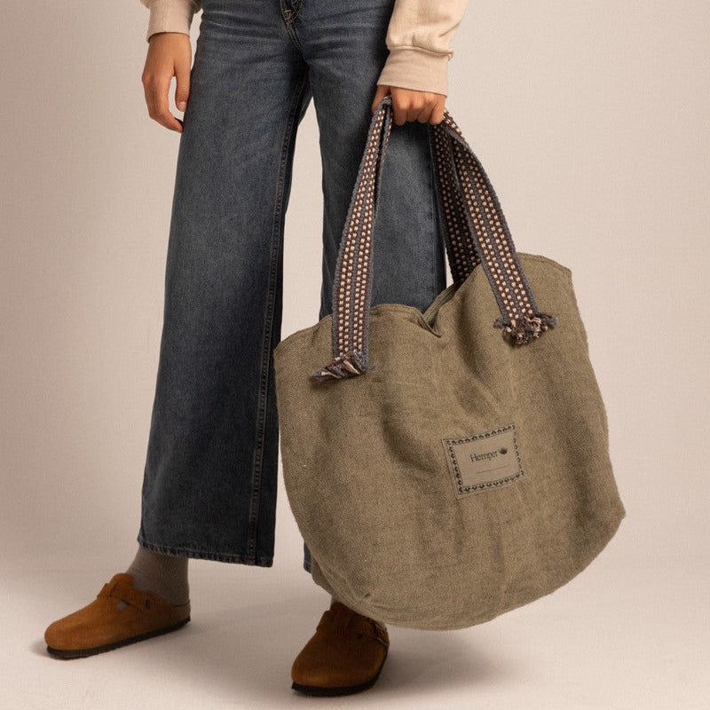 Duurzame Maxi Shopper van Hennep Hemper Khaki