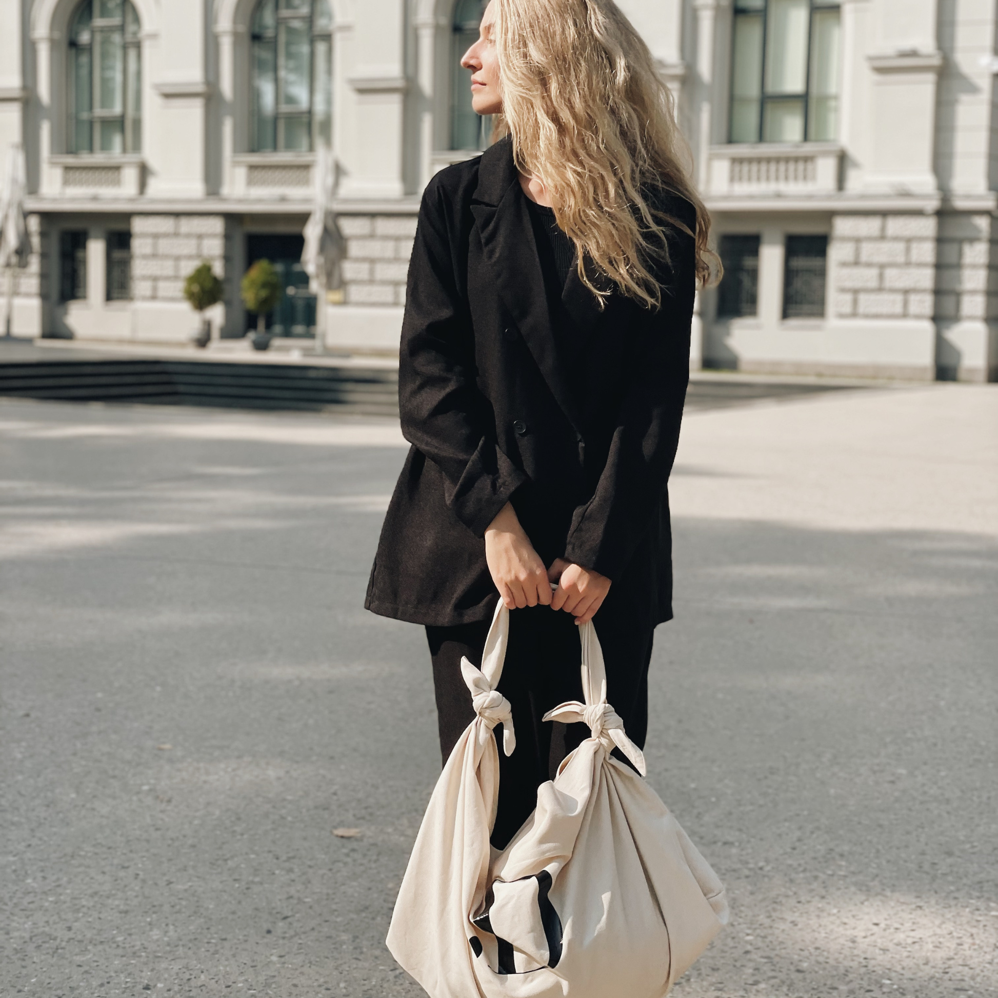 Duurzame Shopper Studio Dai Creme Signature
