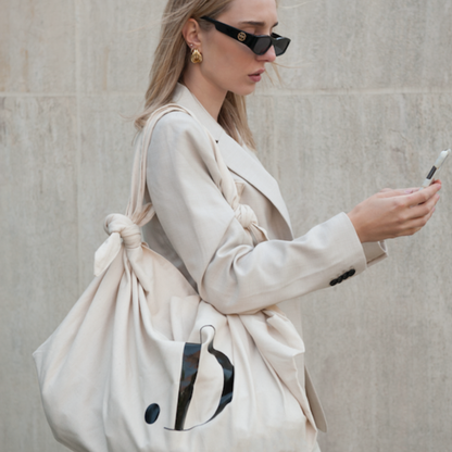 Duurzame Shopper Studio Dai Creme Signature