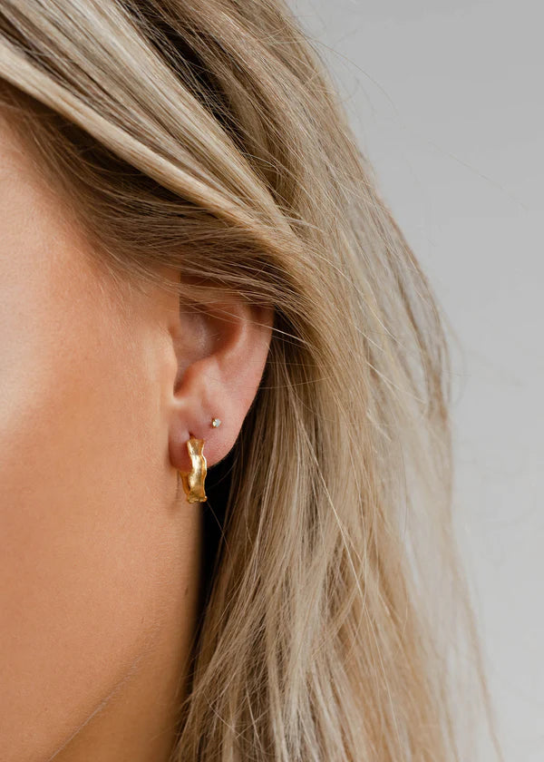 Oorbellen Lauren - 3 Micron goud verguld op gerecycled 925 sterling zilver