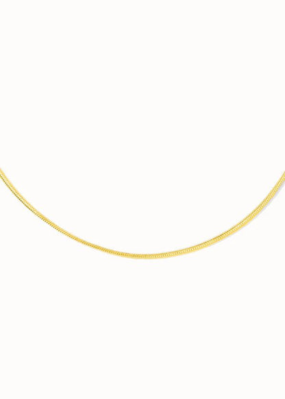 Ketting Plain Affair - 3 Micron goud verguld op gerecycled 925 zilver