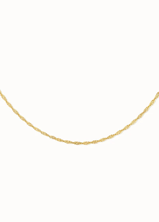 Ketting Louise - 3 Micron goud verguld op gerecycled 925 zilver