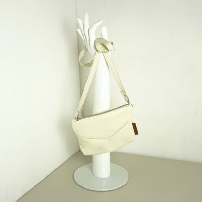 Recycled Leren Schoudertas Naomi Rachel Tíman Creme Smallbag