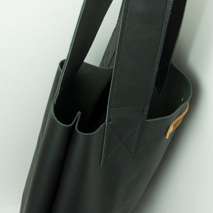 Gerecycled Leren Totebag Zwart Naomi Rachel Timan