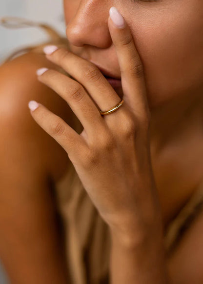 Ring Jolie - 3 micron goud verguld op gerecycled 925 sterling zilver