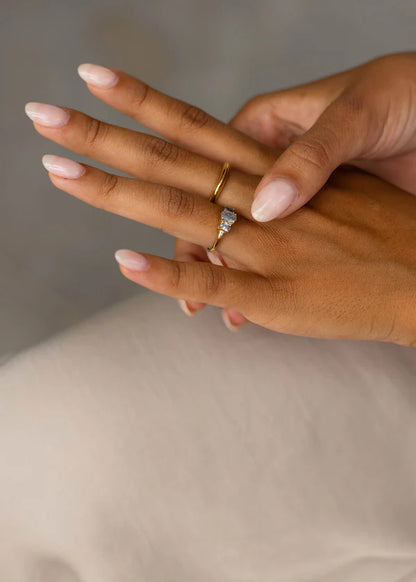 Ring Jolie - 3 micron goud verguld op gerecycled 925 sterling zilver