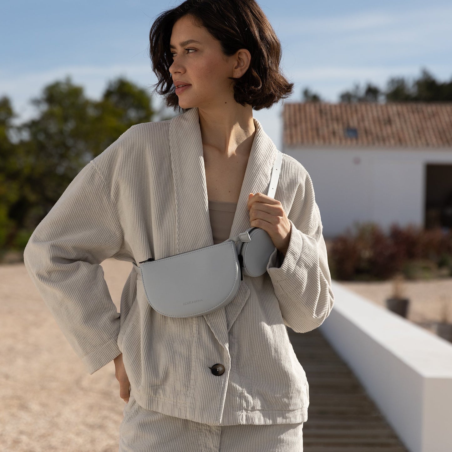 Vegan Beltbag Monk & Anna Lichtblauw Fog Toho