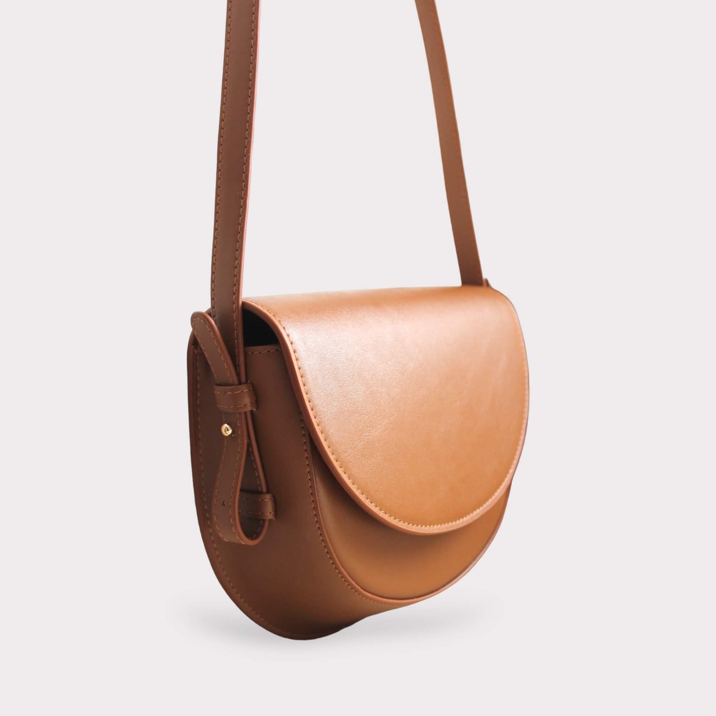 Vegan schoudertas bruin Sook Stainable Coco