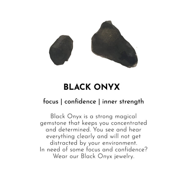 A Beautiful Story Radiant Black Onyx Stars Silver Necklace - Harmonized - We care about style and our planet