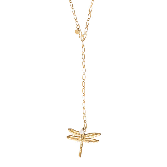 Dragonfly Libelle Ketting Necklace Gold Goud Verstelbaar Harmonized A Beautiful Story
