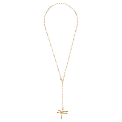 Dragonfly Libelle Ketting Necklace Gold Goud Verstelbaar Harmonized A Beautiful Story Schakelketting