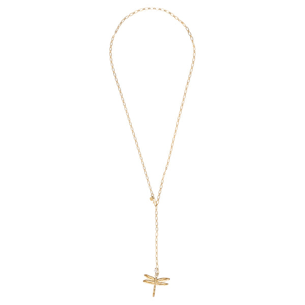 Dragonfly Libelle Ketting Necklace Gold Goud Verstelbaar Harmonized A Beautiful Story Schakelketting