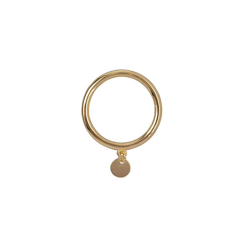 Harmonized  duurzaam Goud Vermeil ring Ana Dyla ring bedel glad