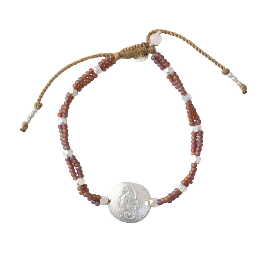 Duurzame sieraden | A Beautiful Story Gratitude Rose Quartz Silver Bracelet