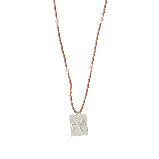 Silver Necklace rose quartz | Sustainable Jewelry